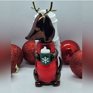 Bath & body works hot cocoa dog dachsund wallflower plug new